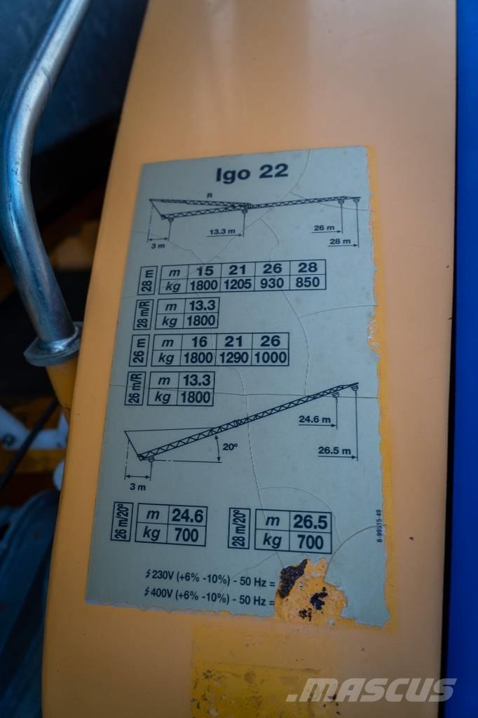 Potain Igo 22 자동 크레인