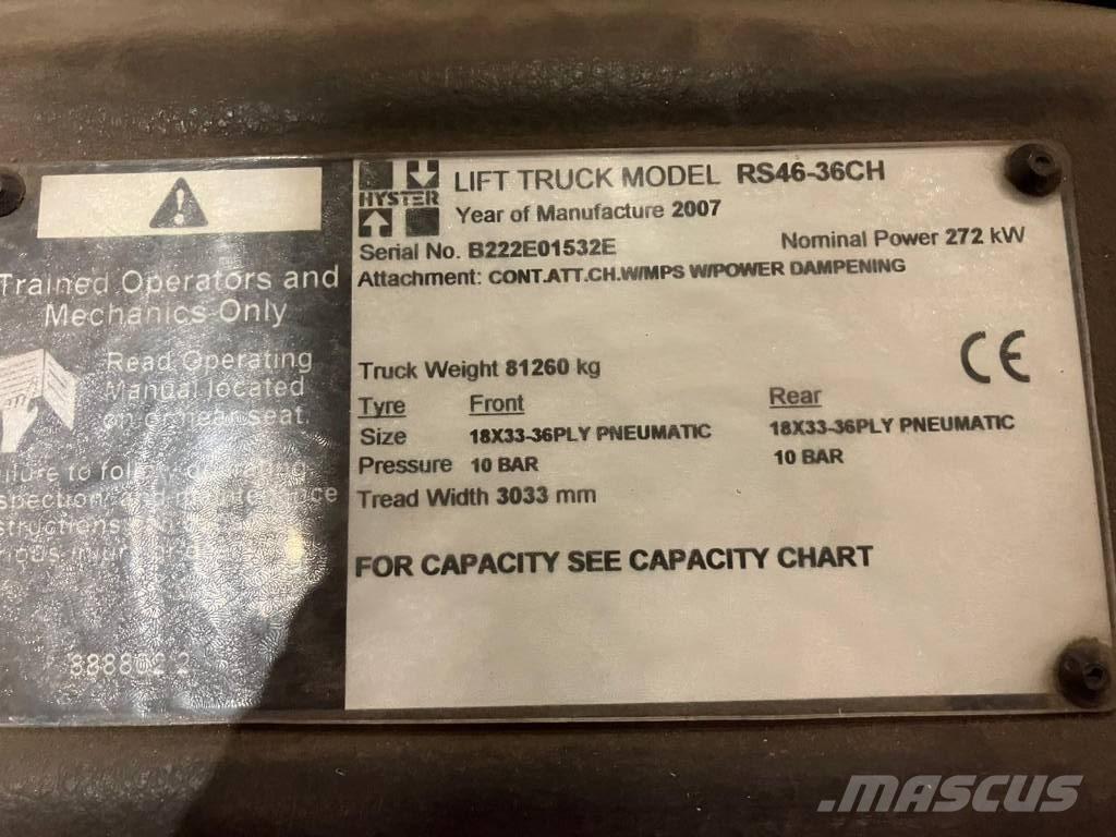Hyster RS46-36CH 리치 스태커