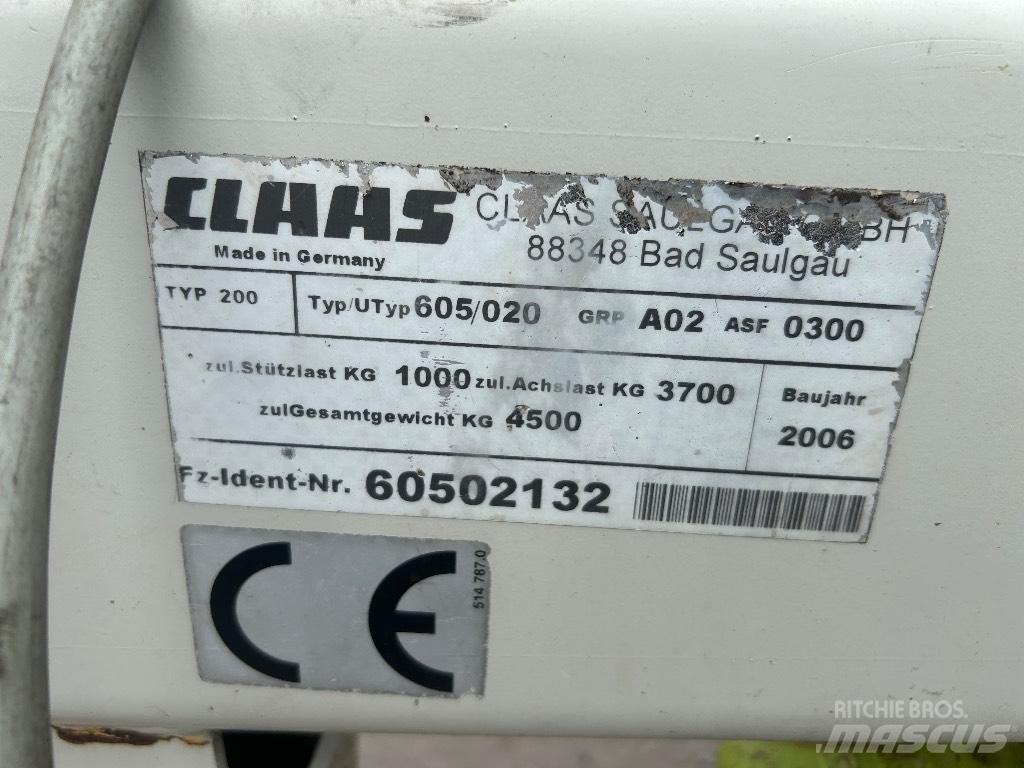 CLAAS Liner 3000 갈퀴 및 테더