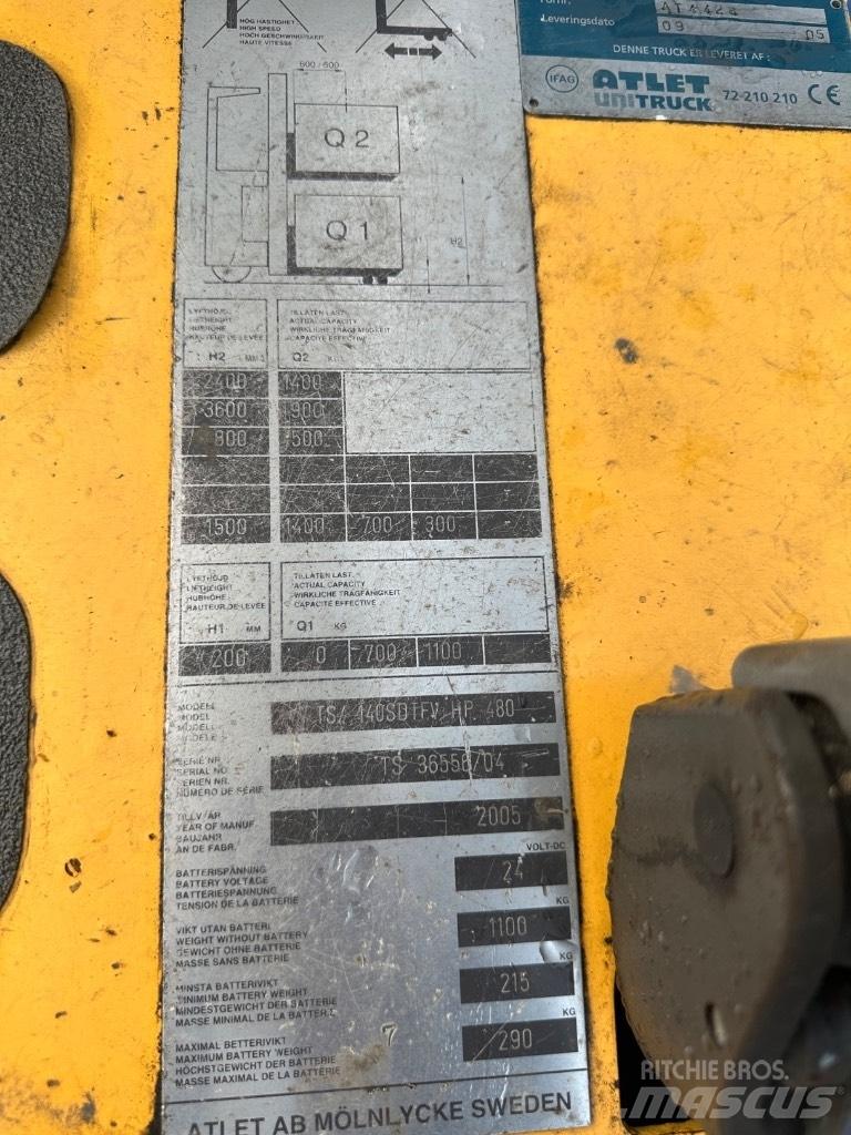Atlet TS140 포크리프트