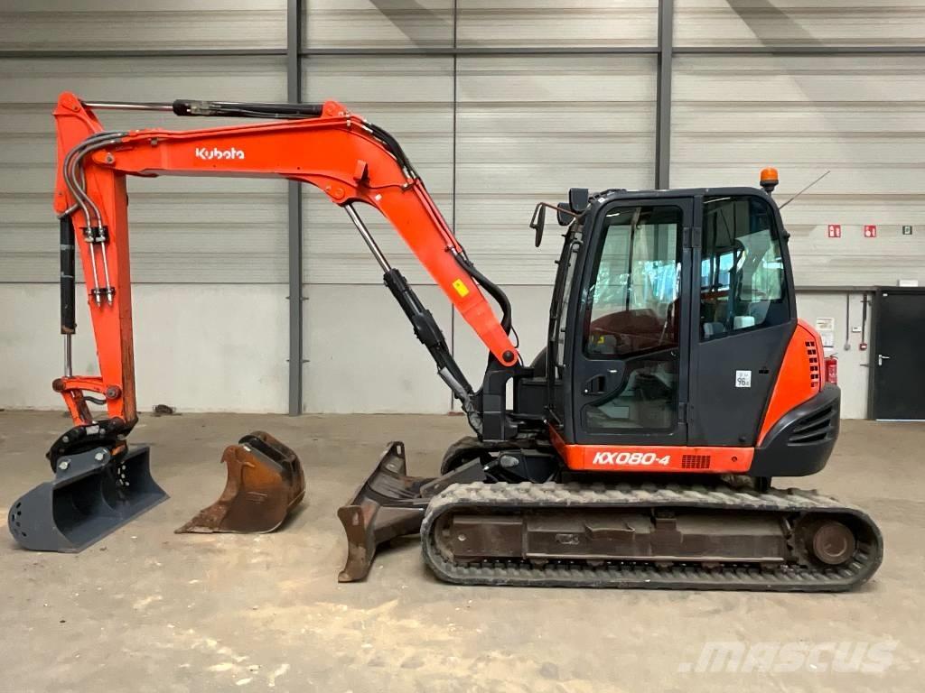 Kubota KX 080-4 중형굴삭기 7톤-28톤