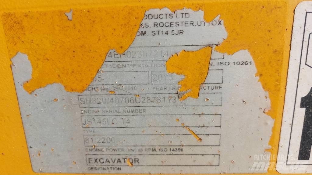 JCB JS 145 LC 대형 굴삭기 29톤 이상