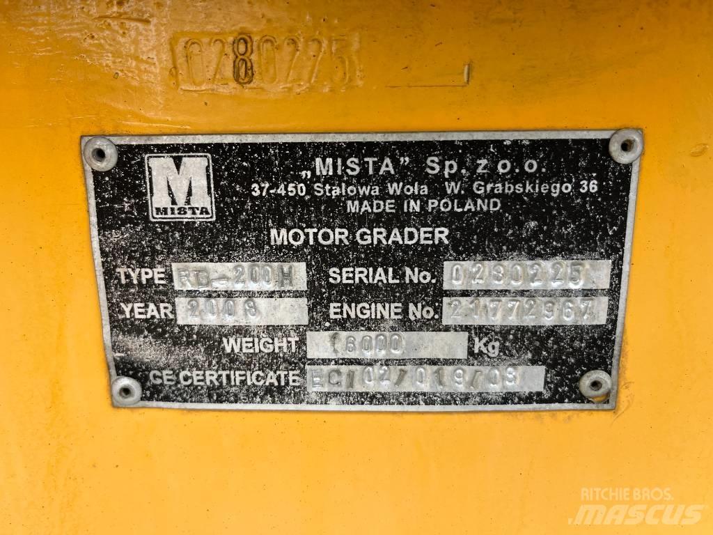 Mista RD200H 그레이더