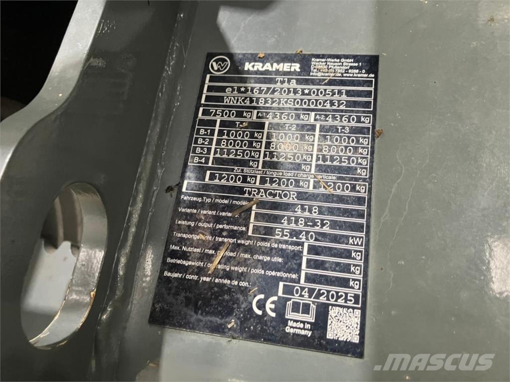 Kramer KT276 농업용 텔레 핸들러