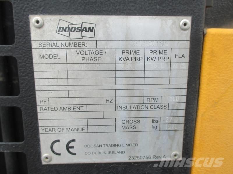 Doosan G 20 디젤 발전기