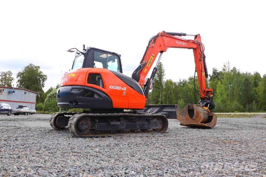 Kubota KX080-4a 중형굴삭기 7톤-28톤