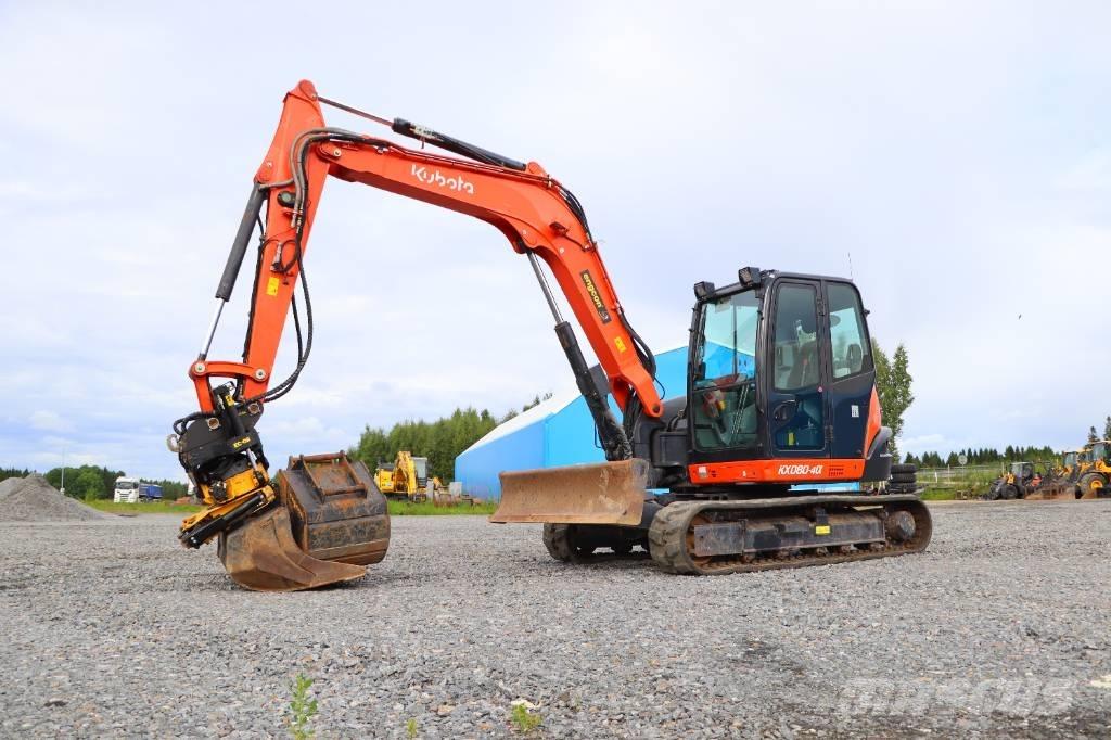 Kubota KX080-4a 중형굴삭기 7톤-28톤
