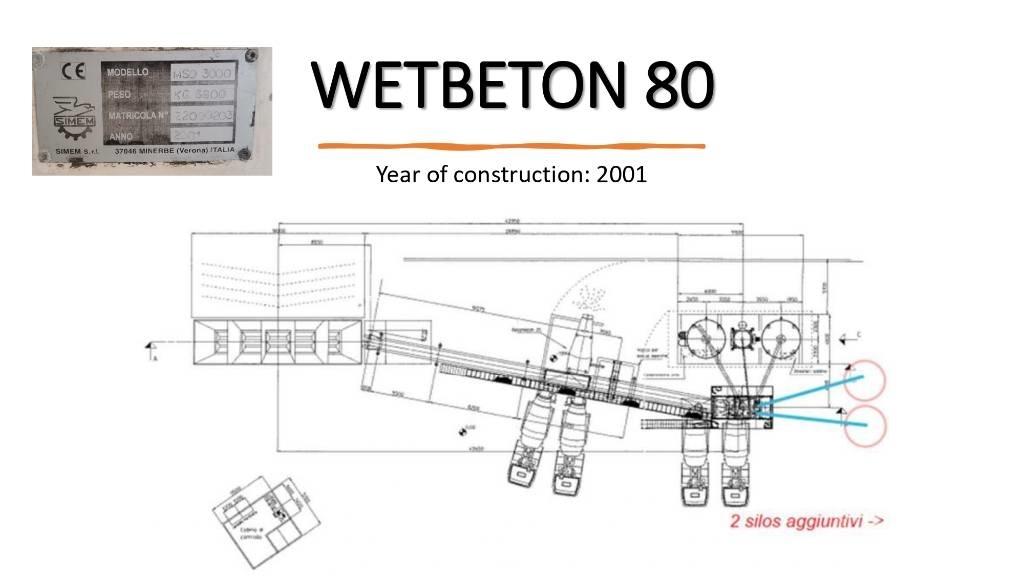  SIMEM WETBETON 80 콘크리트 배칭 플랜트