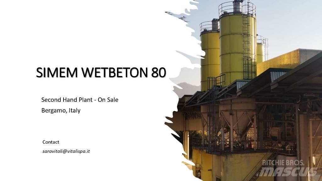  SIMEM WETBETON 80 콘크리트 배칭 플랜트