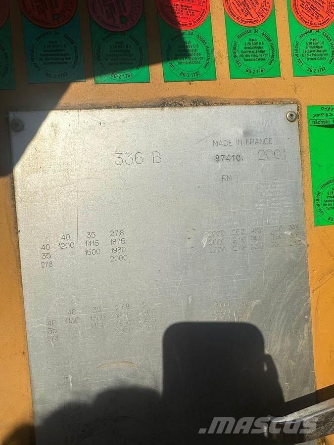 Potain 336 B 타워 크레인