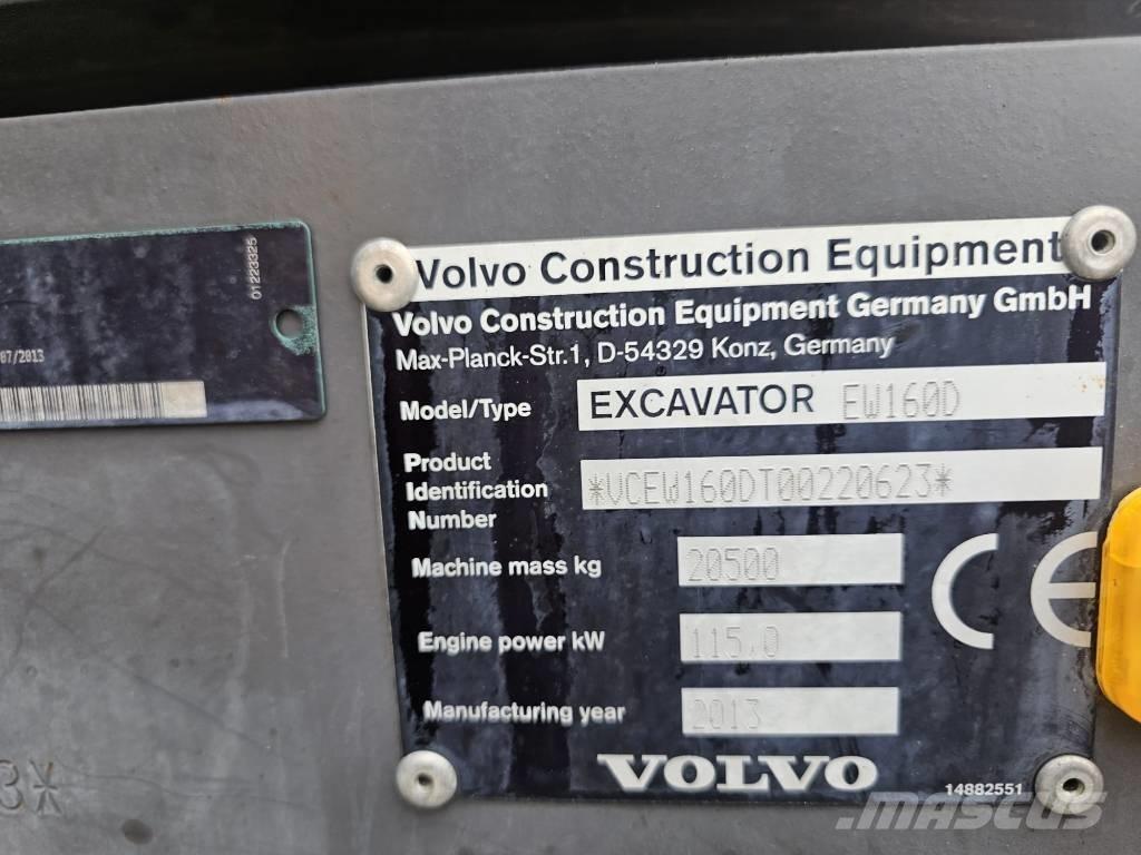 Volvo EW 160 D  휠 굴삭기