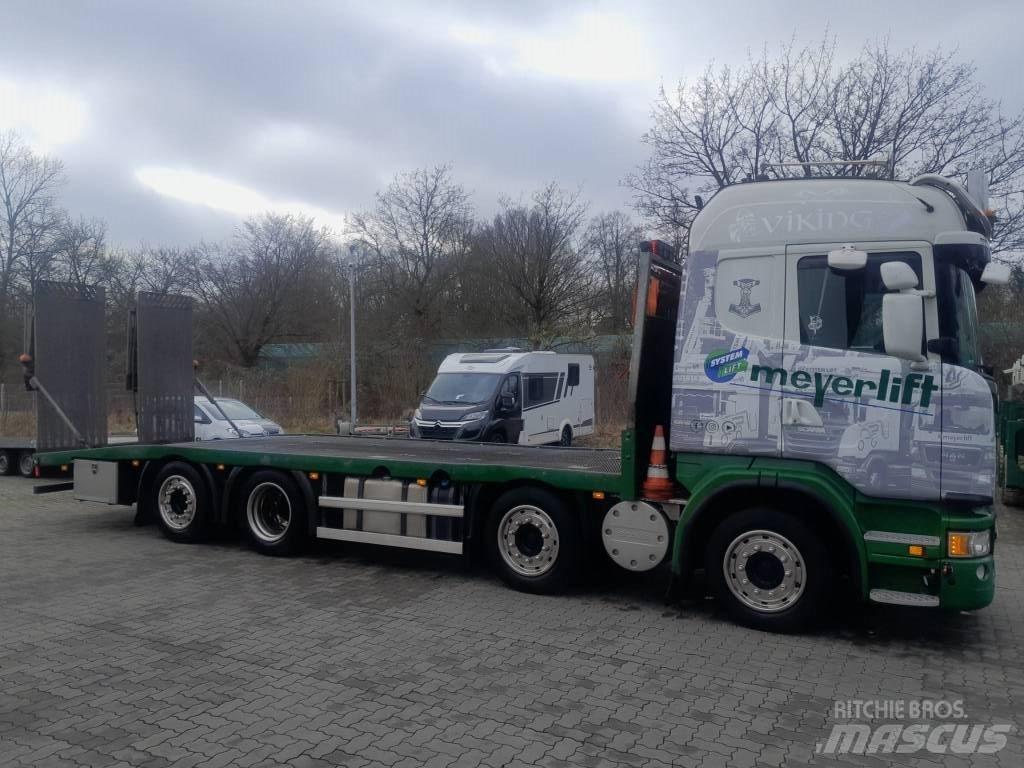 Scania G 440 플랫베드/윈치 트럭