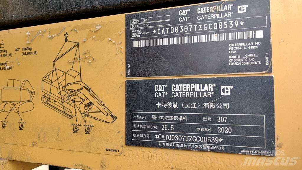 CAT 2020 CAT 307 소형 굴삭기 7톤 미만