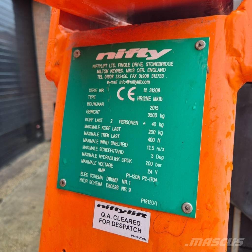 Niftylift HR 12 E 관절형 전동이동 리프트