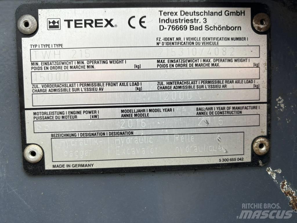 Terex TWH215 분류 장비 -> 폐기물 분류 장비