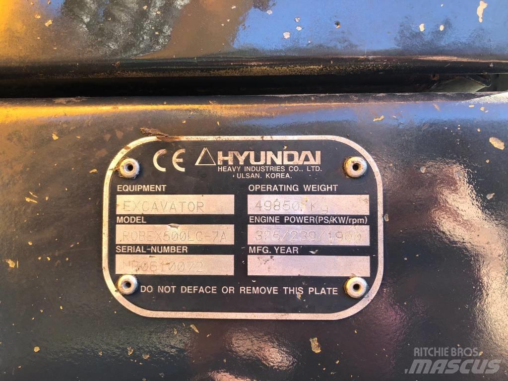 Hyundai R500LC-7A 대형 굴삭기 29톤 이상