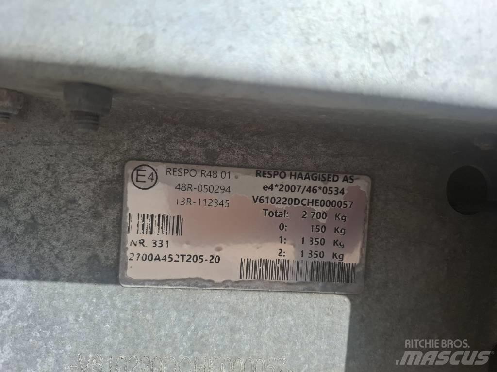 Respo 2700A452T205 기타 트레일러