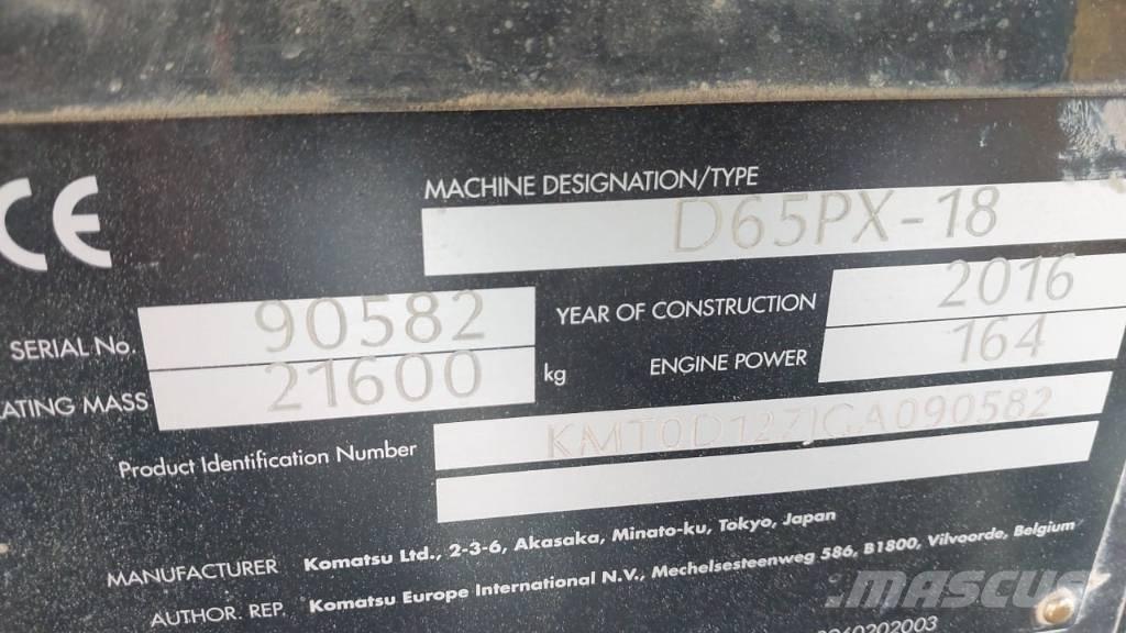 Komatsu D 65 PX-18 크롤러 도저