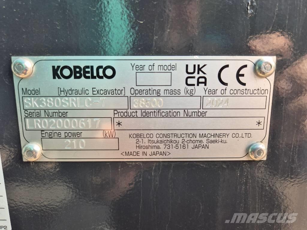 Kobelco SK380SRLC 대형 굴삭기 29톤 이상