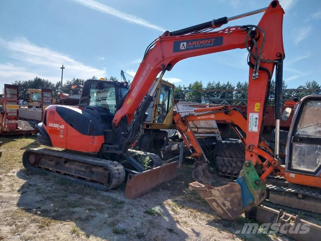 Kubota KX 080-4 중형굴삭기 7톤-28톤