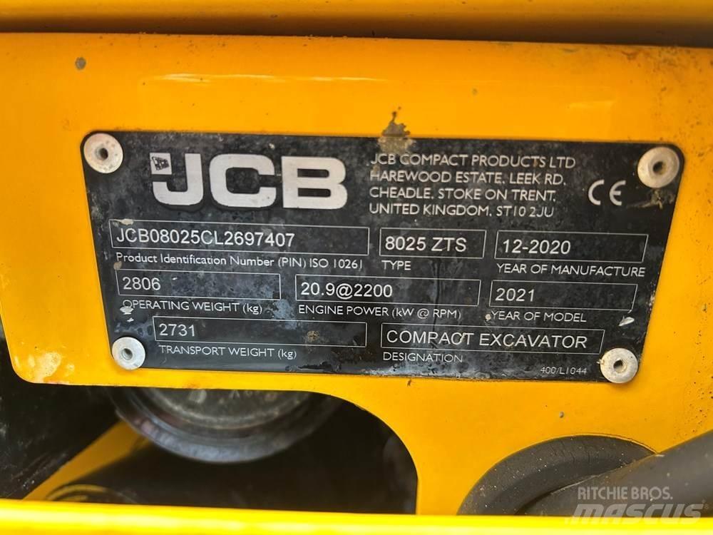 JCB 8025 소형 굴삭기 7톤 미만