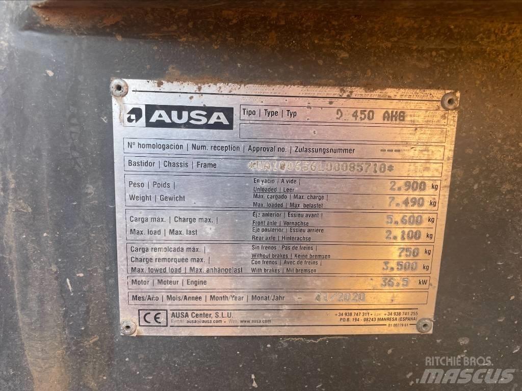 Ausa D450AHG 연결식 홀러