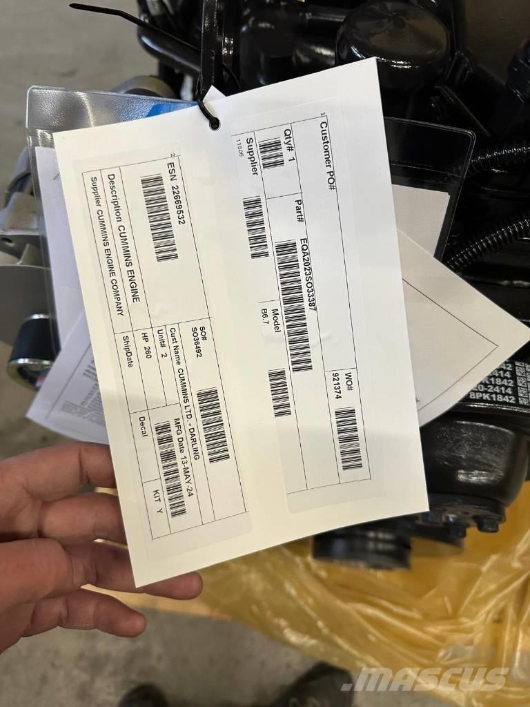 Cummins B6.7 FR95884 농기계 - 기타