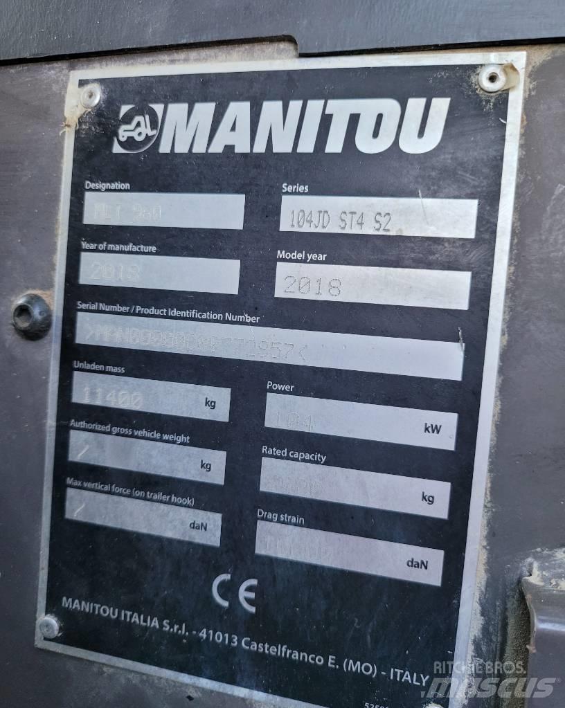 Manitou MLT960 텔러 핸들러