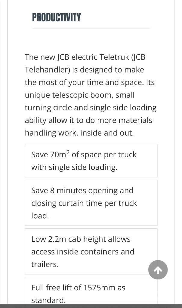 JCB 30-19 E 전동 지게차