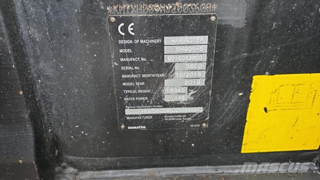 Komatsu 901.5 원목 하베스터