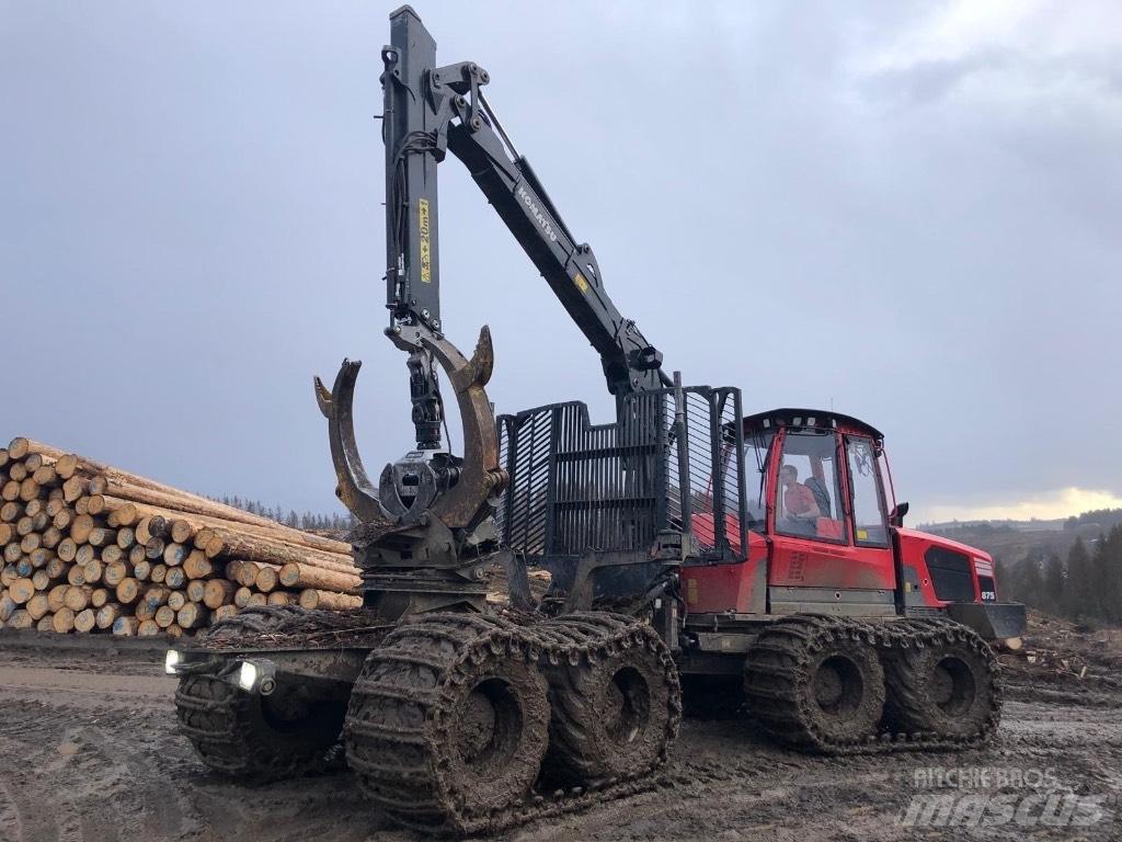 Komatsu 875 원목 포워더