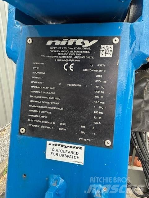 Niftylift HR12 D 관절형 전동이동 리프트