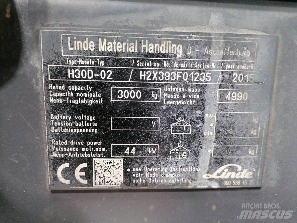 Linde H30D-02 디젤 지게차