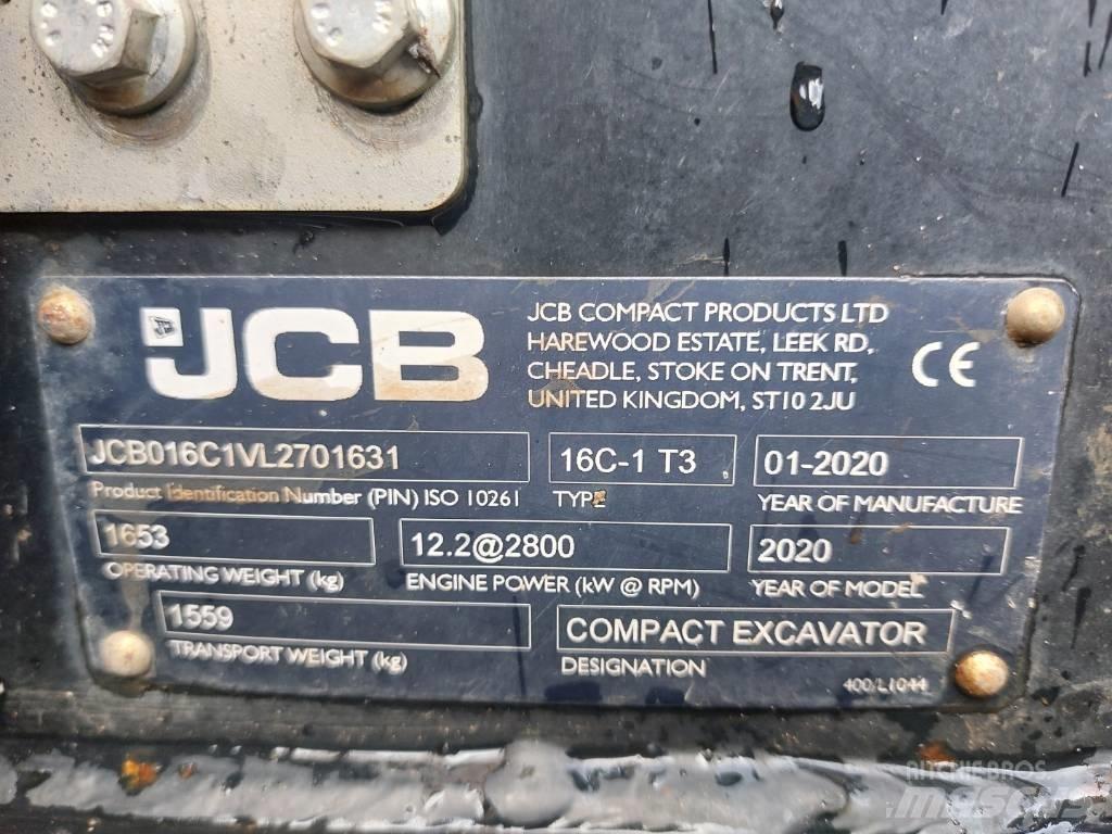 JCB 16 C 소형 굴삭기 7톤 미만
