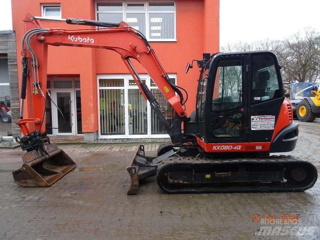 Kubota KX 080-4 중형굴삭기 7톤-28톤