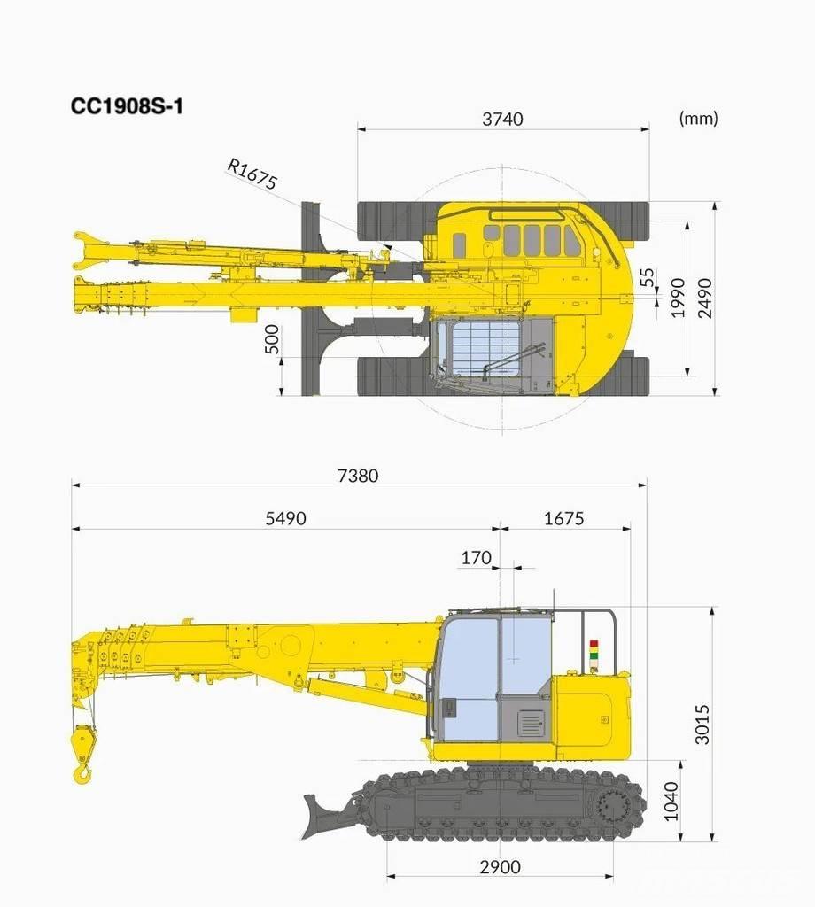 Maeda CC1908 트랙 크레인