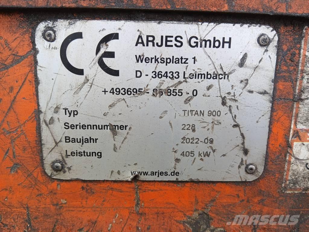 Arjes Titan 900 폐기물 분쇄기