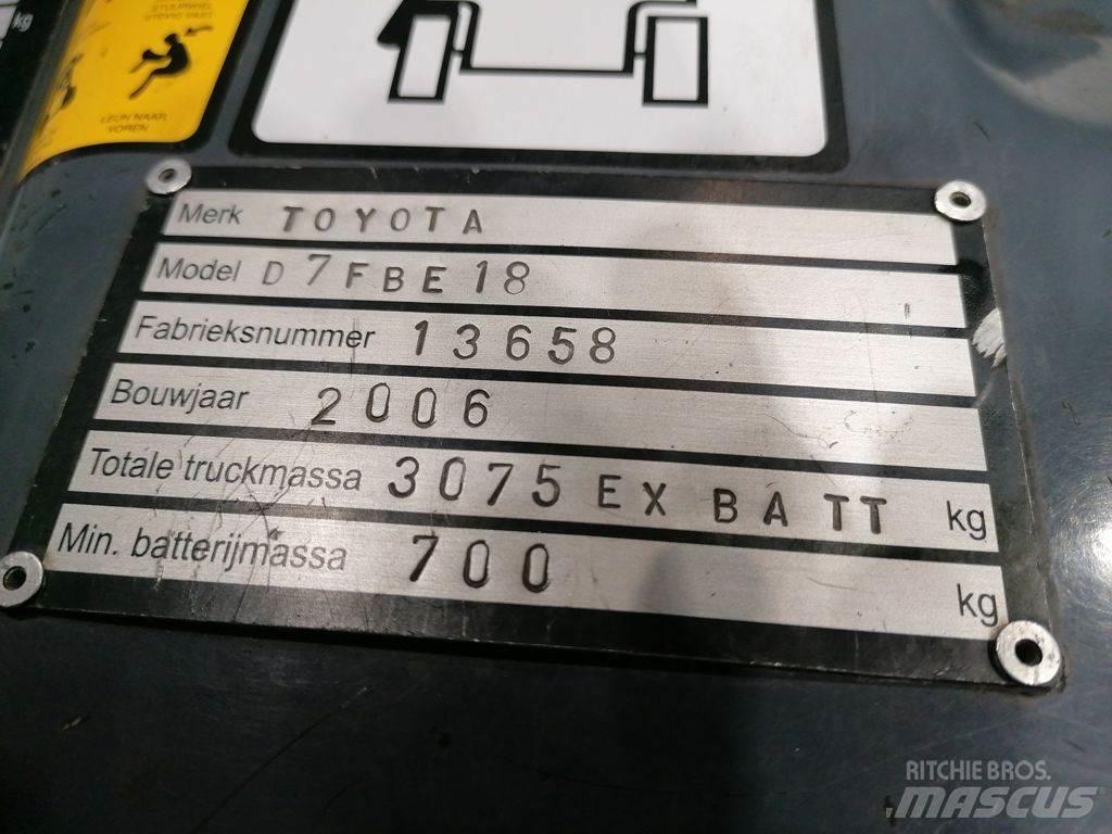 Toyota 7FBEF18 전동 지게차