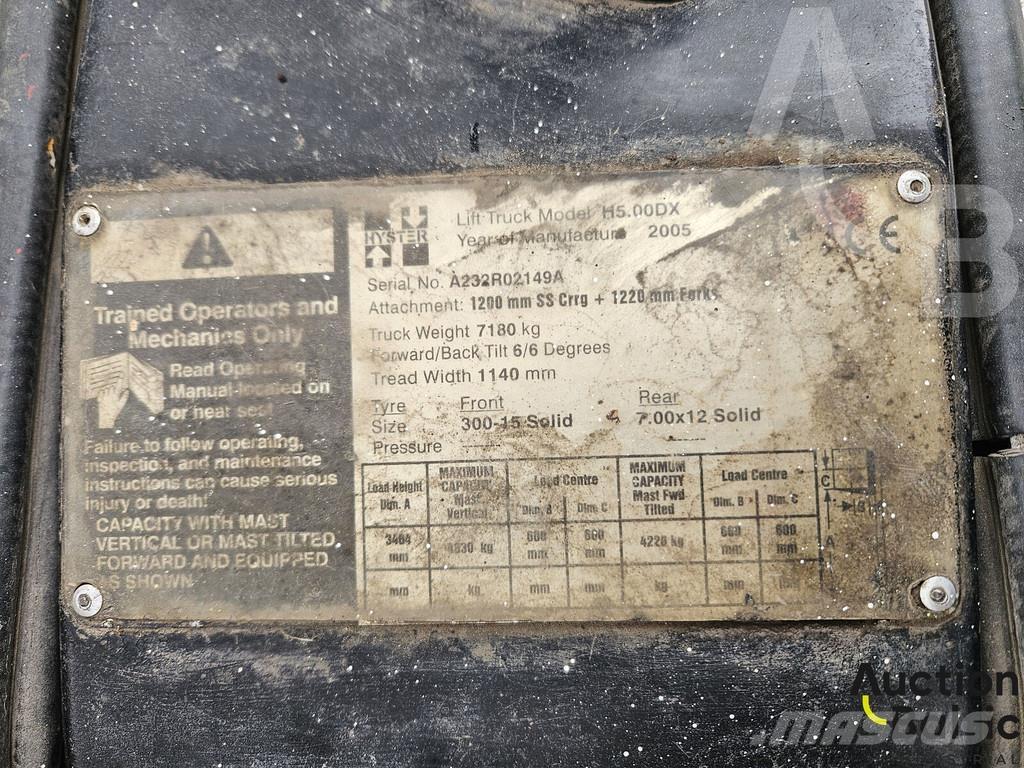 Hyster H5.00DX 디젤 지게차