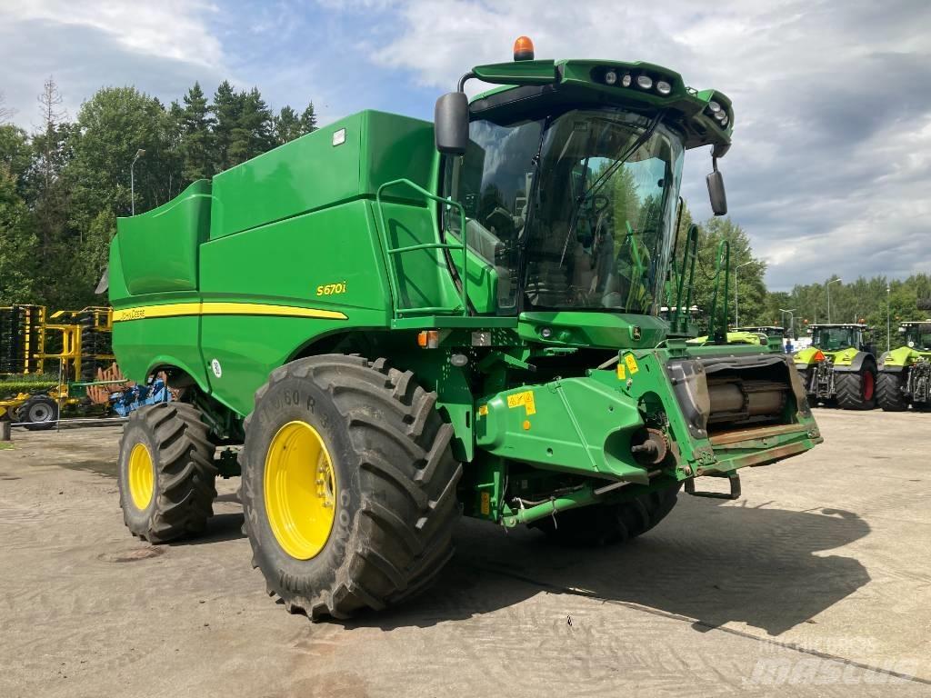 John Deere S 670 i 콤바인 수확기
