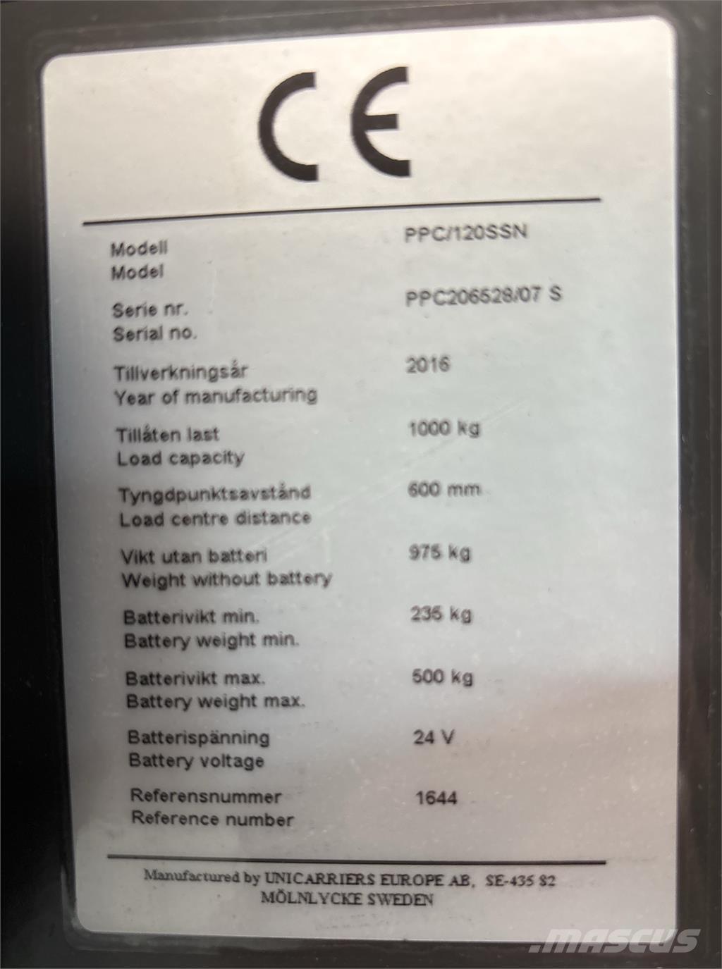Atlet PPC120 경량 반출 리프터
