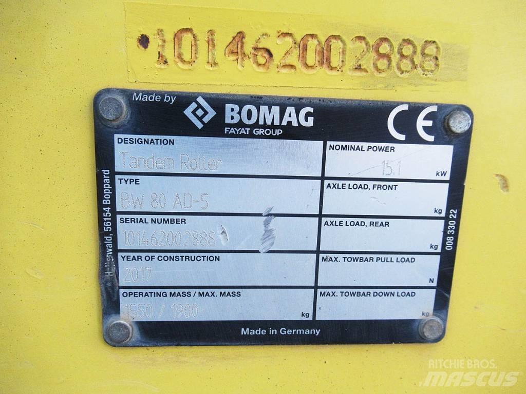Bomag BW 80 AD-5 트윈 드럼 롤러