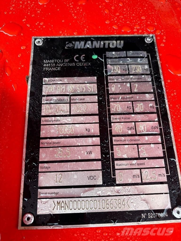 Manitou 200 ATJ RC 관절형 전동이동 리프트