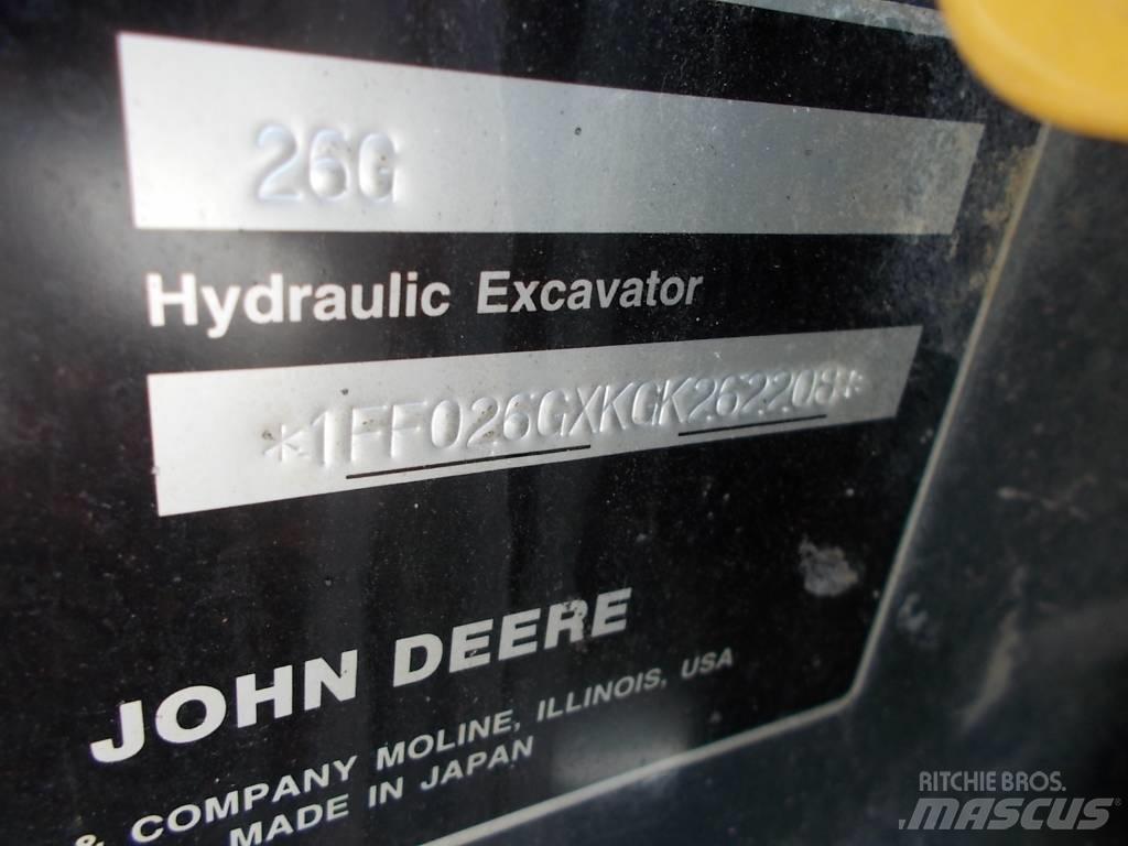 John Deere 26G 소형 굴삭기 7톤 미만