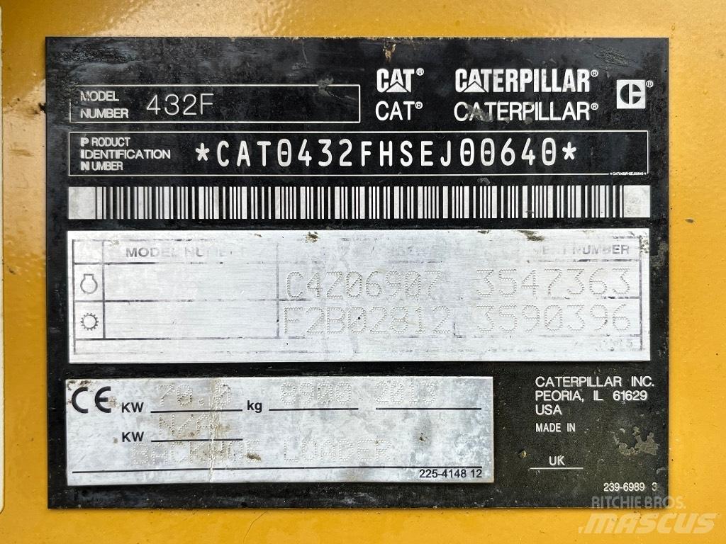 CAT 432 F 백호로더