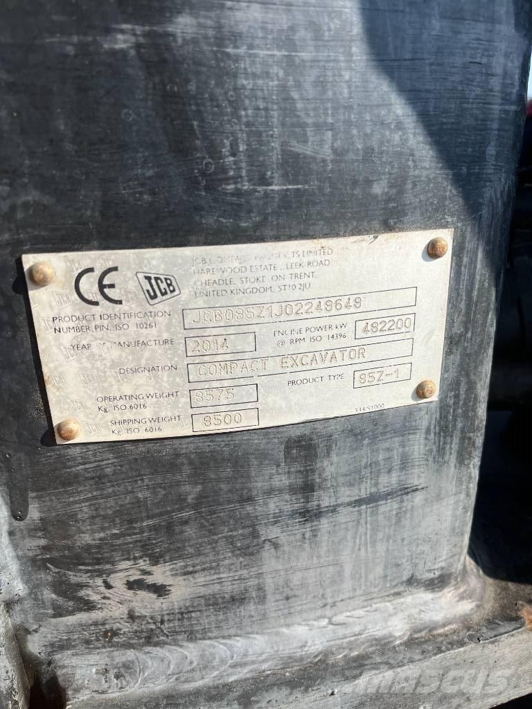 JCB 85 Z-1 ECO 중형굴삭기 7톤-28톤