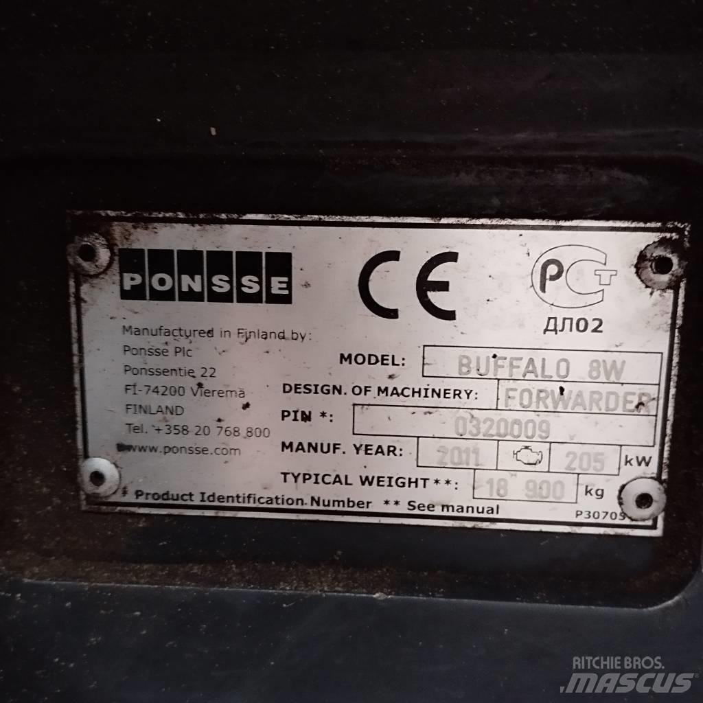Ponsse Buffalo 8W 원목 포워더