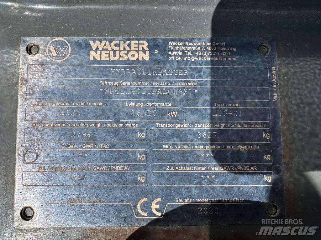 Wacker Neuson ET35 대형 굴삭기 29톤 이상