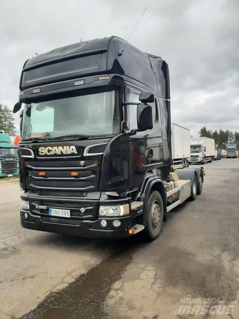 Scania R 560 훅 리프트 트럭