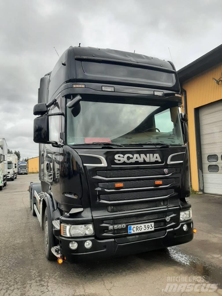 Scania R 560 훅 리프트 트럭